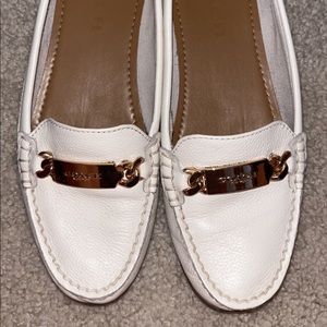 Coach Frederick Driving Loafer in White